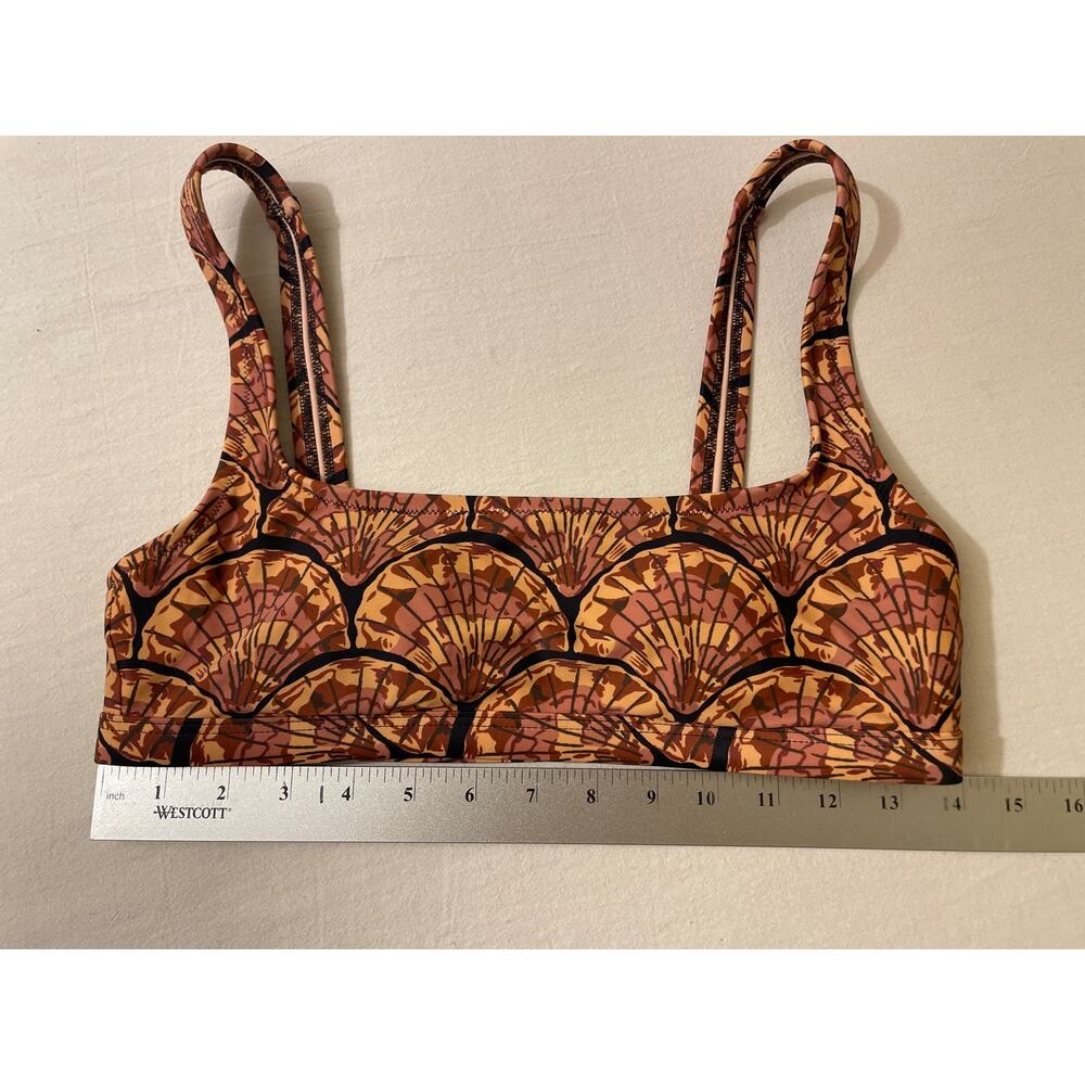 Swim Bikini Top Womens Size Small Shell Fan‎ Print - Picture 4 of 5